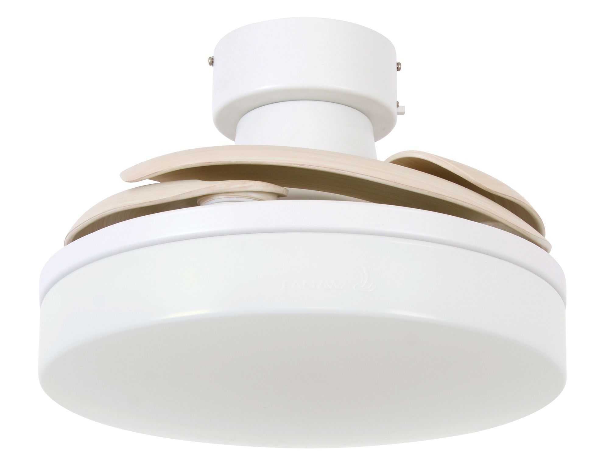 Image 3 Fanaway Orbit 36" Indoor/Outdoor White Retractable Blade Fan & Light more views