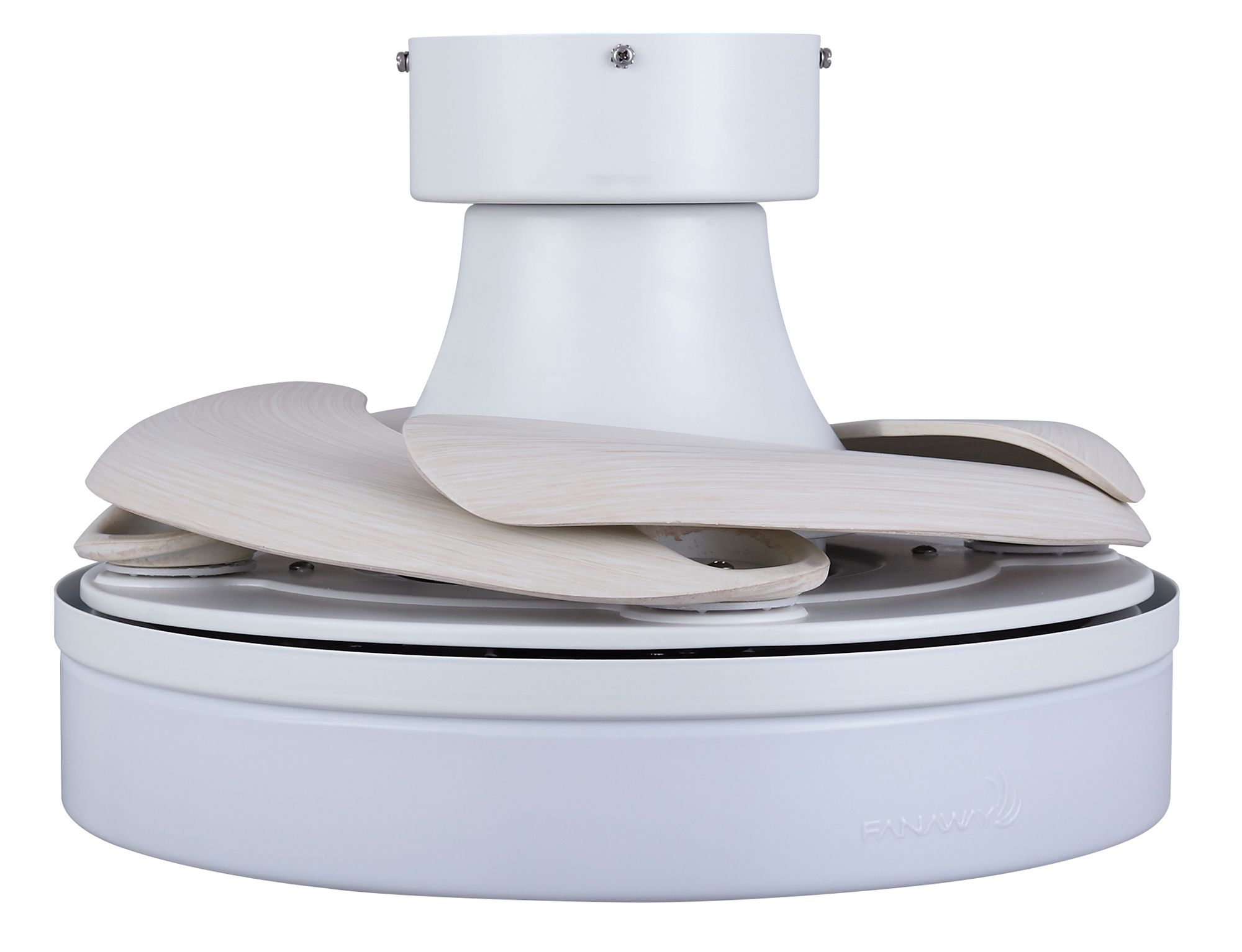 Image 5 Fanaway Orbit 36" Indoor/Outdoor White Retractable Blade Fan & Light more views