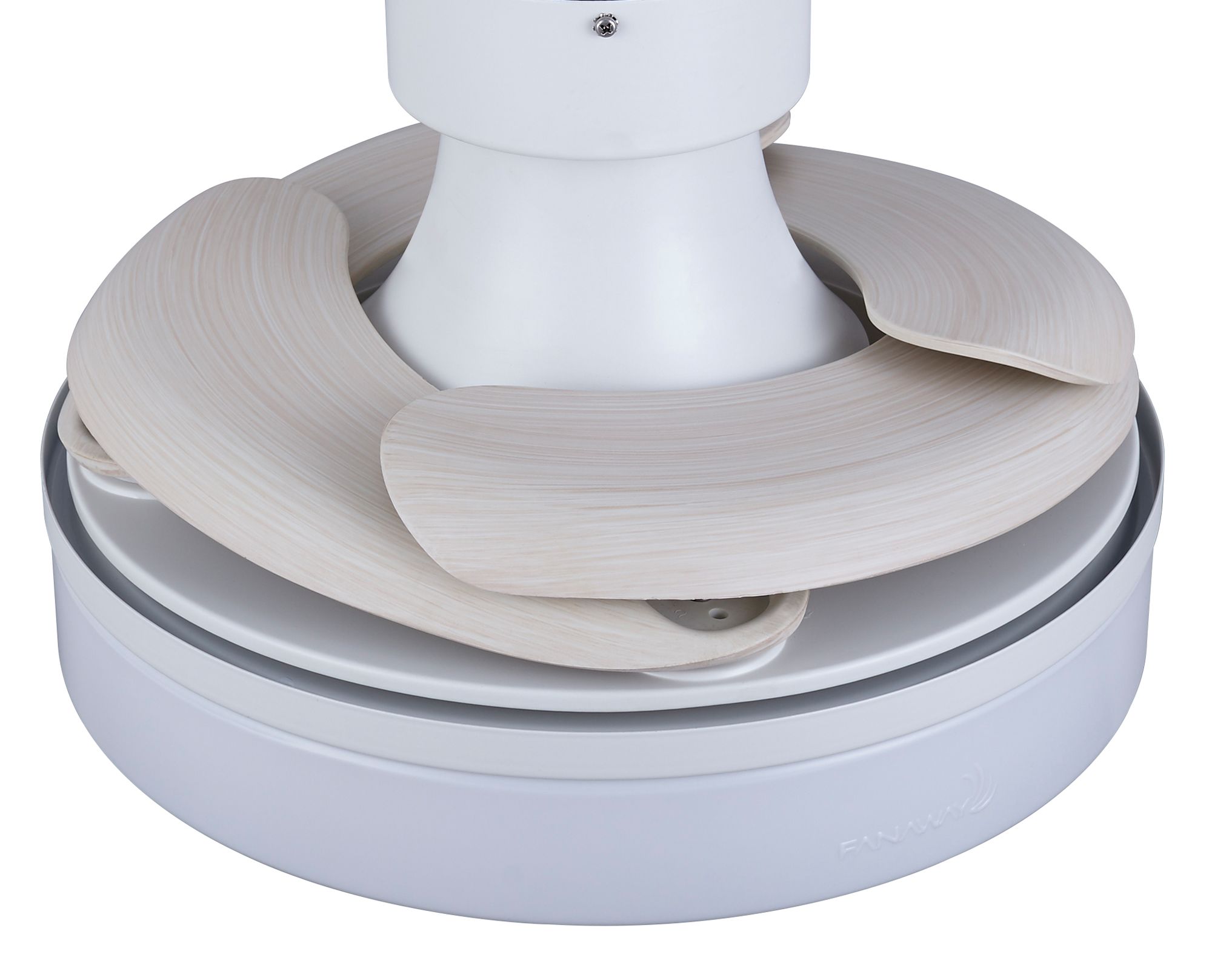 Image 7 Fanaway Orbit 36" Indoor/Outdoor White Retractable Blade Fan & Light more views