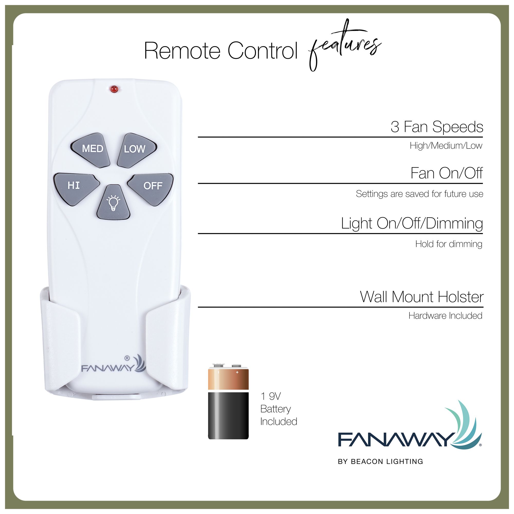 Thumbnail2 of Fanaway Remote Control more views