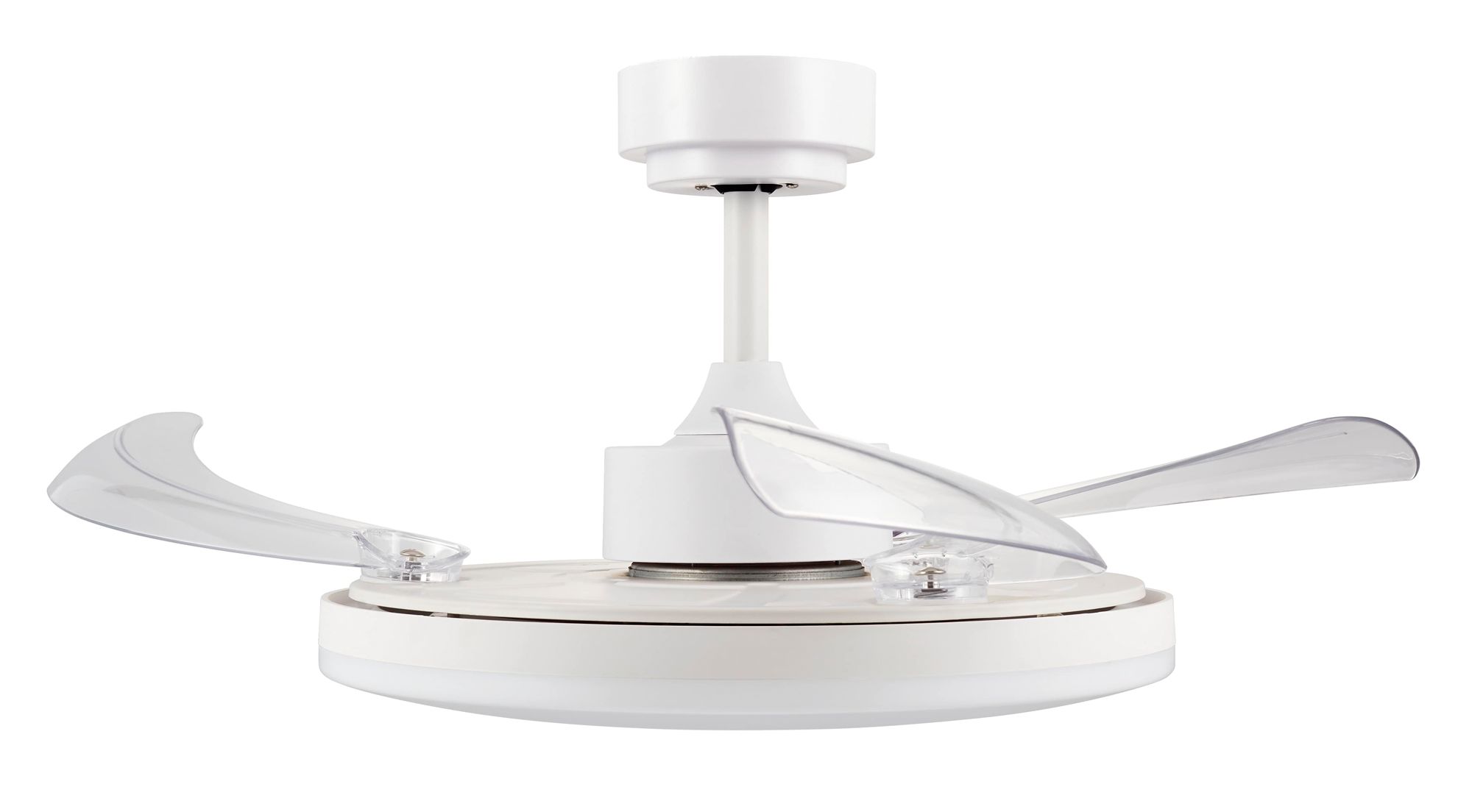 Thumbnail3 of Fanaway Stroll 42" White Retractable Blade Fan & Light more views