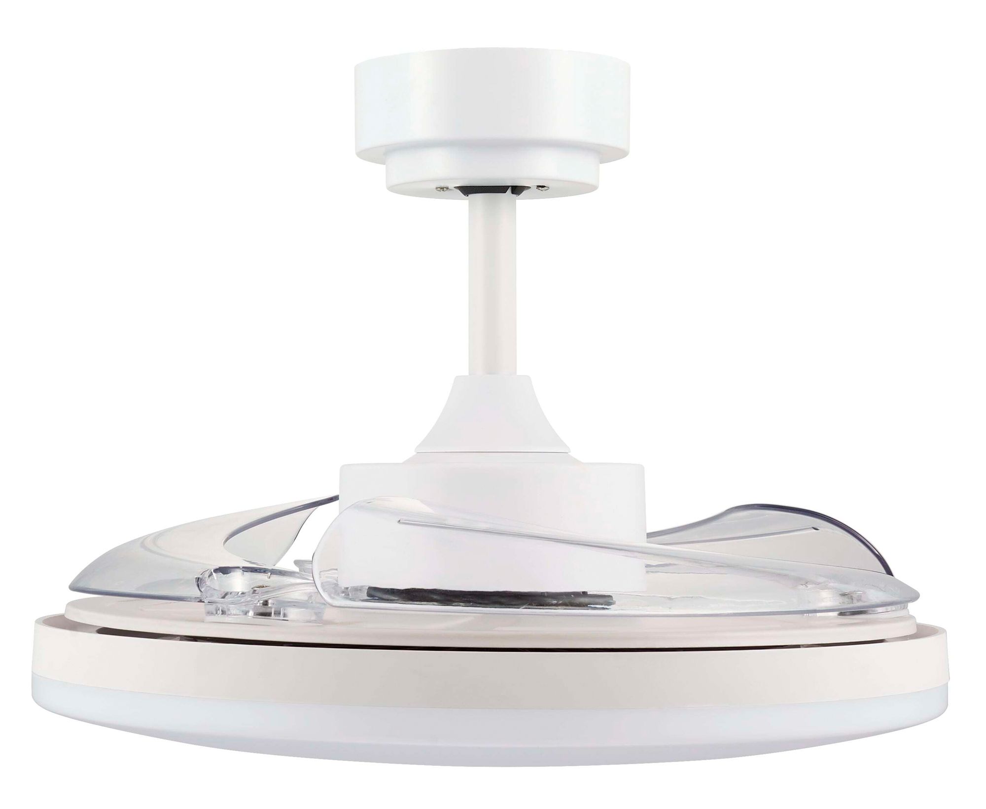 Thumbnail4 of Fanaway Stroll 42" White Retractable Blade Fan & Light more views