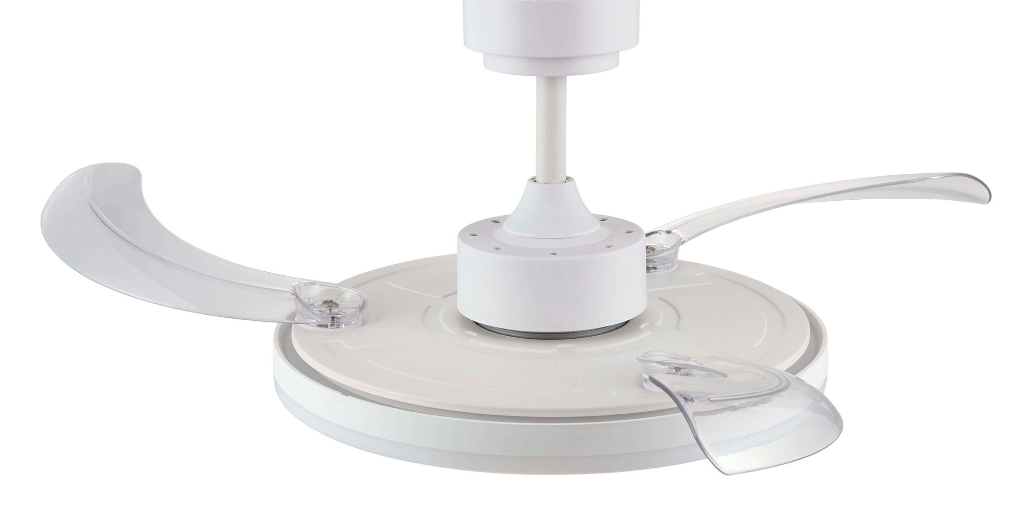 Fanaway Stroll 42" White Retractable Blade Fan & Light