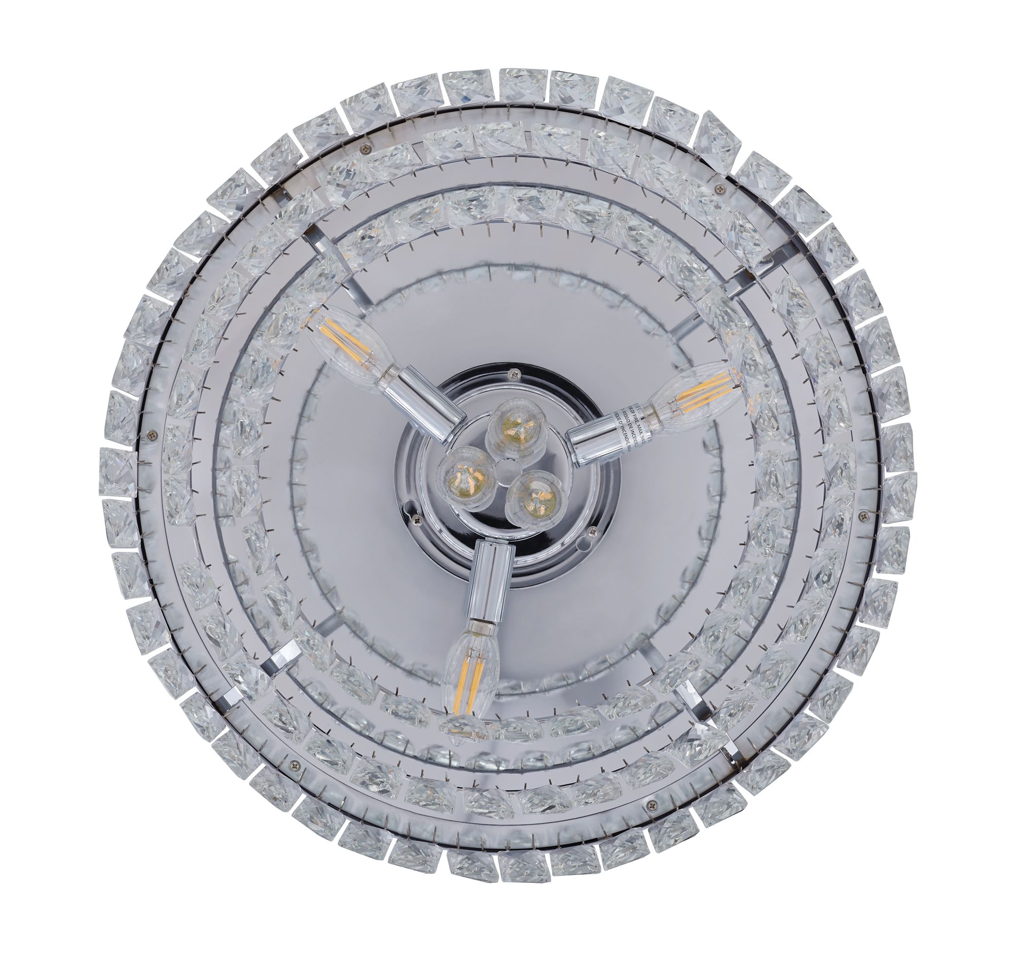 Fanaway Veil 48" Chrome Retractable Blade Fan & Light