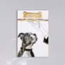 1_Fancy Bones 25 1/2" High Free Floating Glass Dog Graphic Wall Art
