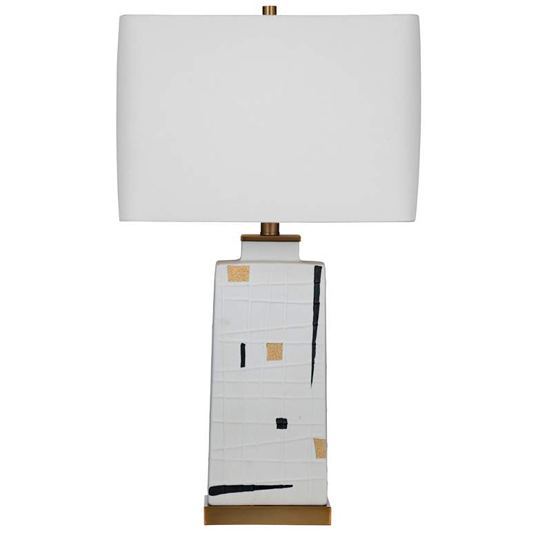 Image 1 Fandy 27" Contemporary Styled White Table Lamp