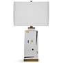 1_Fandy 27" Contemporary Styled White Table Lamp