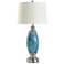 Faneel 32.5" High Blue Swirled Glass Table Lamp
