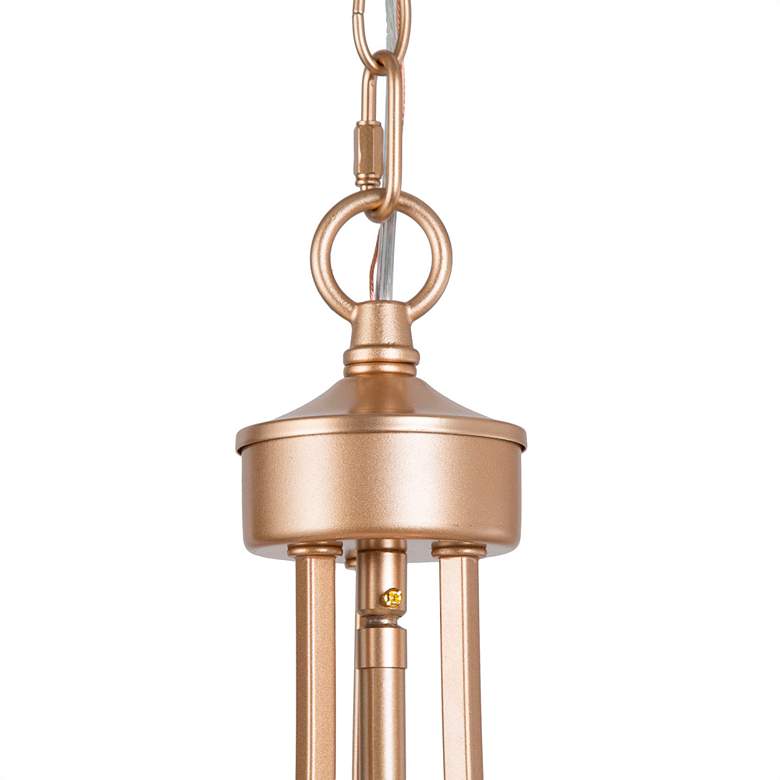 Image 6 Fanes 16" Wide Gold 4-Light Drum Shade Chandelier more views