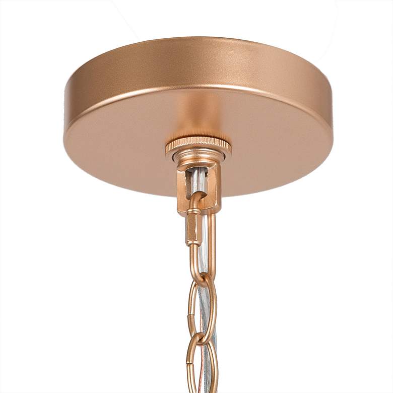 Image 7 Fanes 16" Wide Gold 4-Light Drum Shade Chandelier more views