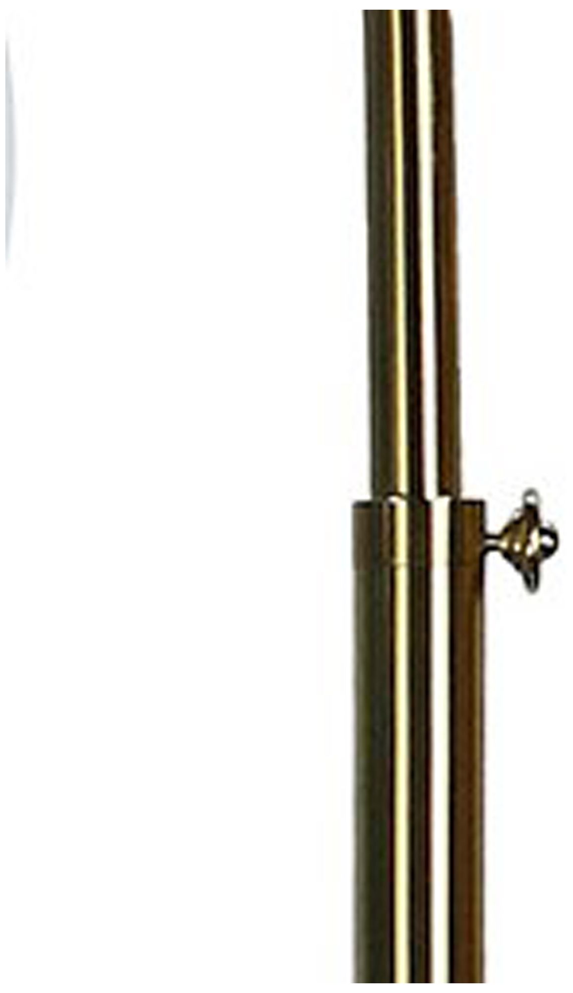 Image 3 Fangio Lighting 1736SG Adjustable Metal Pharmacy Floor Lamp in Soft Gold more views