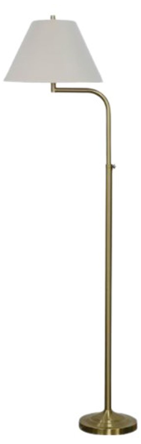 Fangio Lighting 1737SG Adjustable Metal Pharmacy Floor lamp in Soft Gold