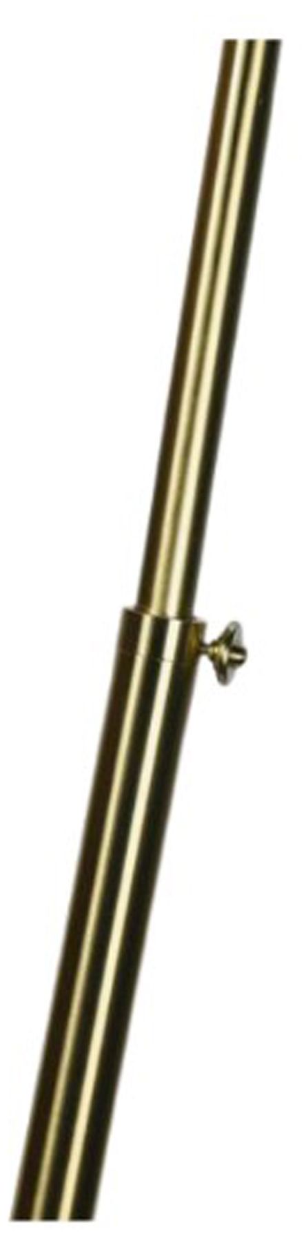 Image 3 Fangio Lighting 1737SG Adjustable Metal Pharmacy Floor lamp in Soft Gold more views