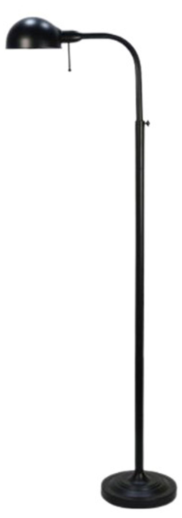 Image 2 Fangio Lighting 1738BLK 60-63" Adjustable Metal Floor Lamp in Matte Black