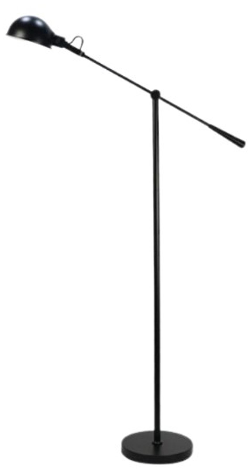 Fangio Lighting 1739BLK 55 5/8-73" Metal Floor Lamp in Matte Black