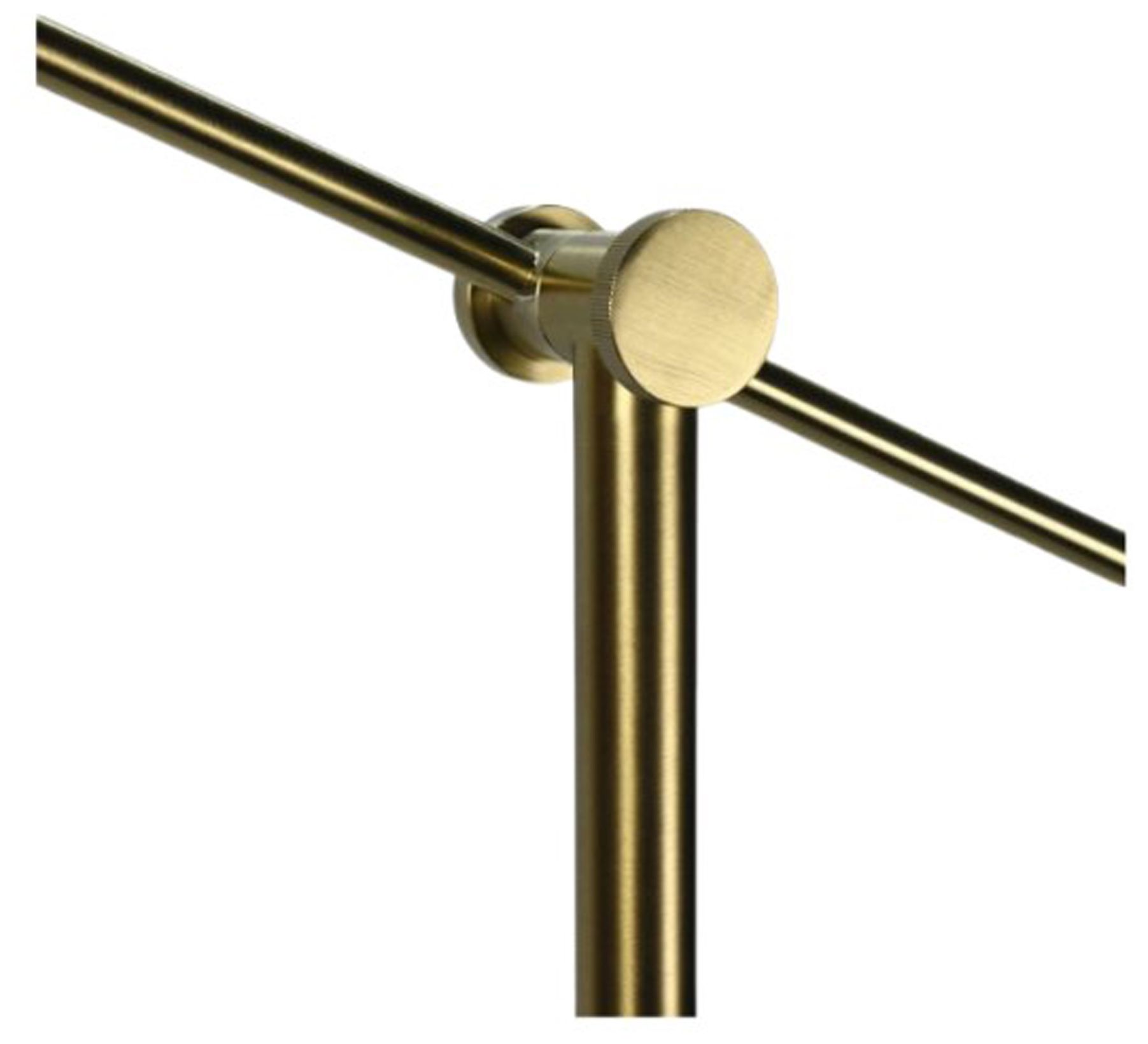 Image 3 Fangio Lighting 1739SG 55 5/8-73" Adjustable Metal Floor Lamp in Soft Gold more views