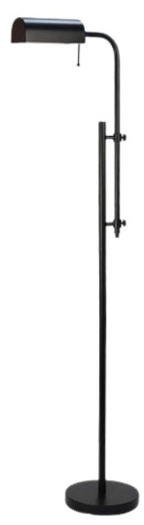 Fangio Lighting 1740BLK 61 7/8-73" Adjustable Metal Floor Lamp in Black