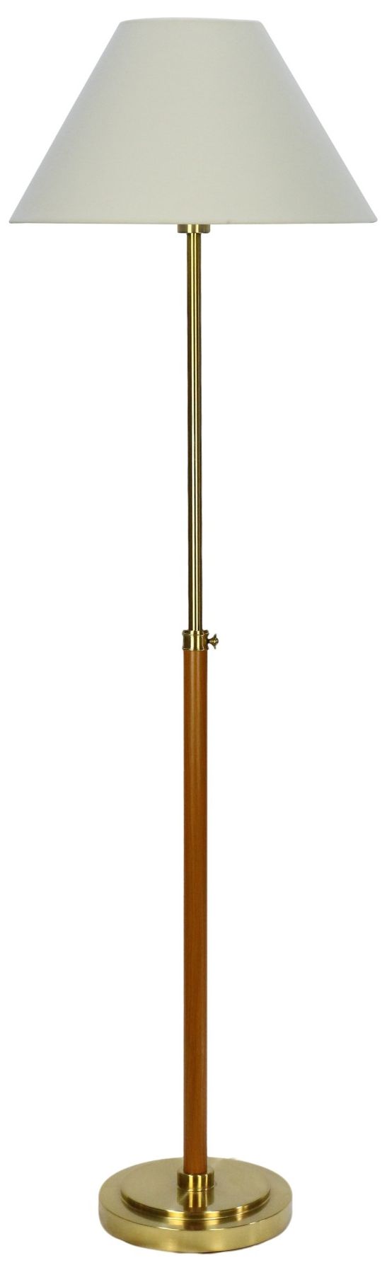 Fangio Lighting's 1777 58-63" Metal & Faux Wood Adjustable Floor Lamp