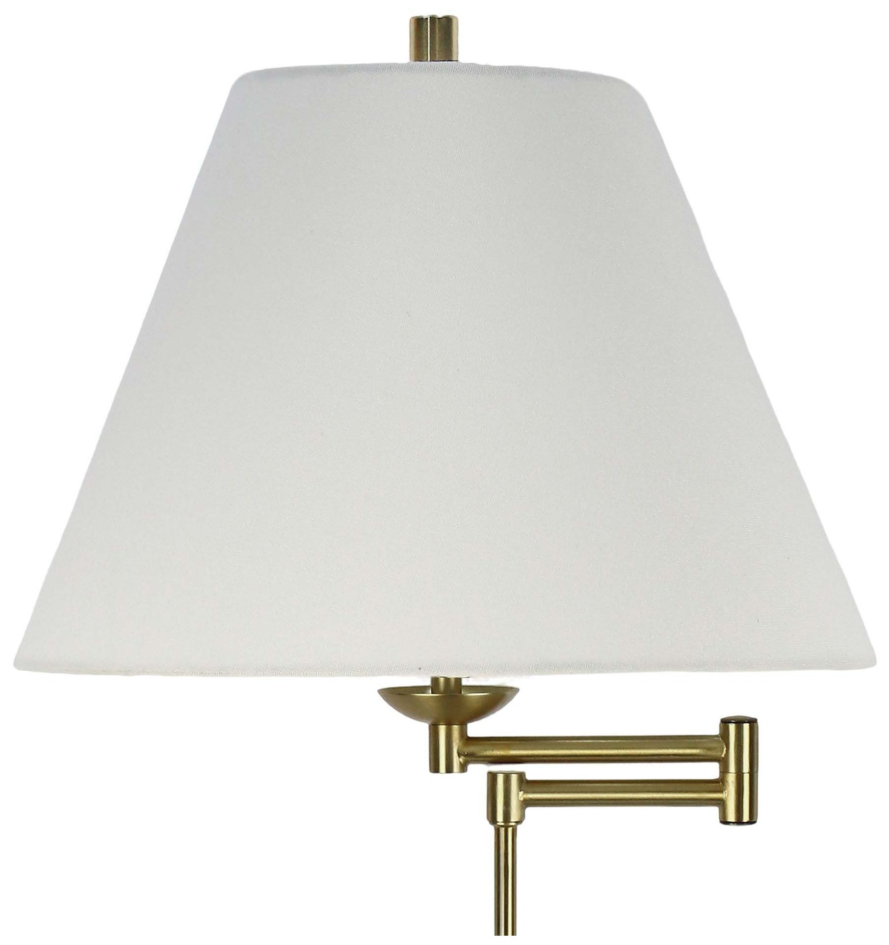 Image 5 Fangio Lighting's 1778 30" Metal & Glass Swing Arm Table Lamp in Soft Gold more views
