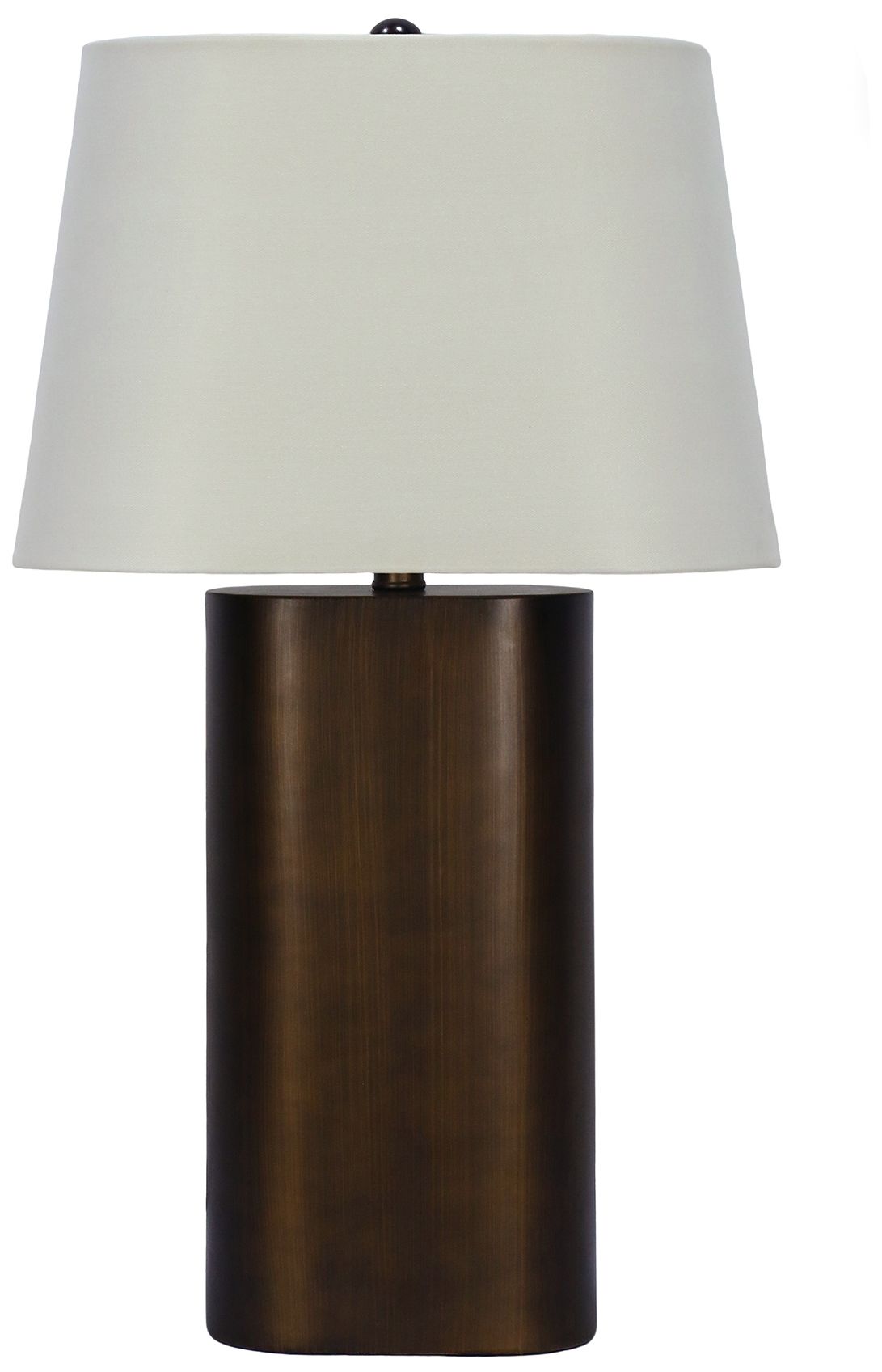 Fangio Lighting's 1782 27" Metal Table lamp in Bronze with Designer Shade