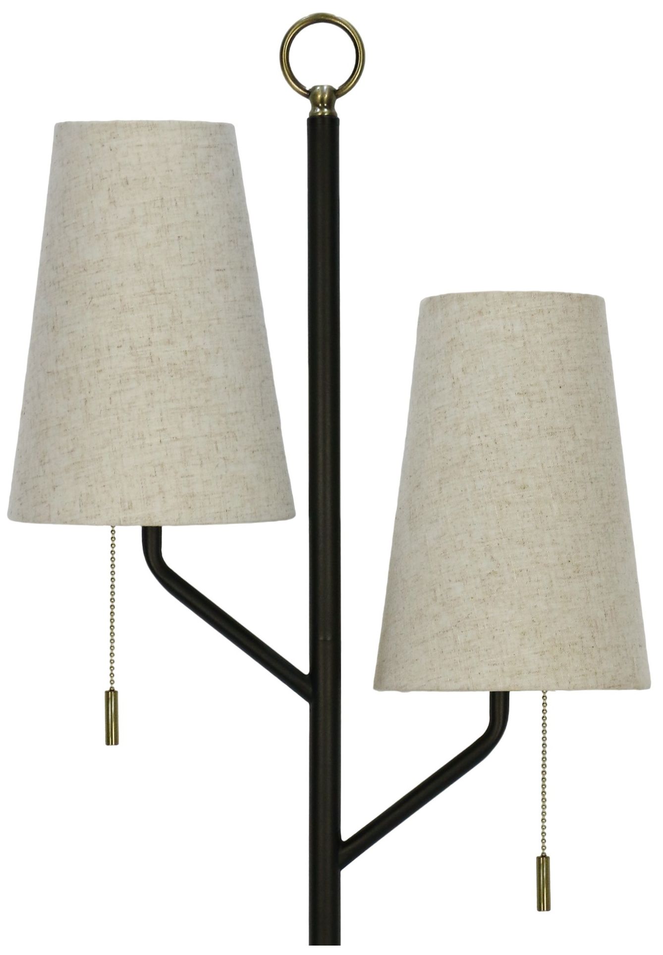 Image 4 Fangio Lighting's 1783 28" Metal Table Lamp in Black/Antique Brass more views