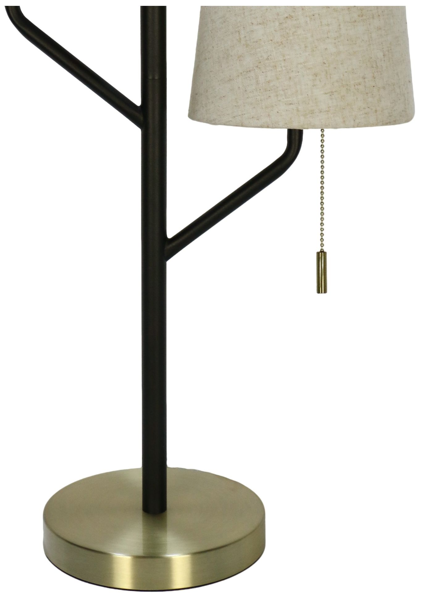 Image 3 Fangio Lighting's 1783-2PK 28" Metal Table Lamps in Black/Antique Brass more views