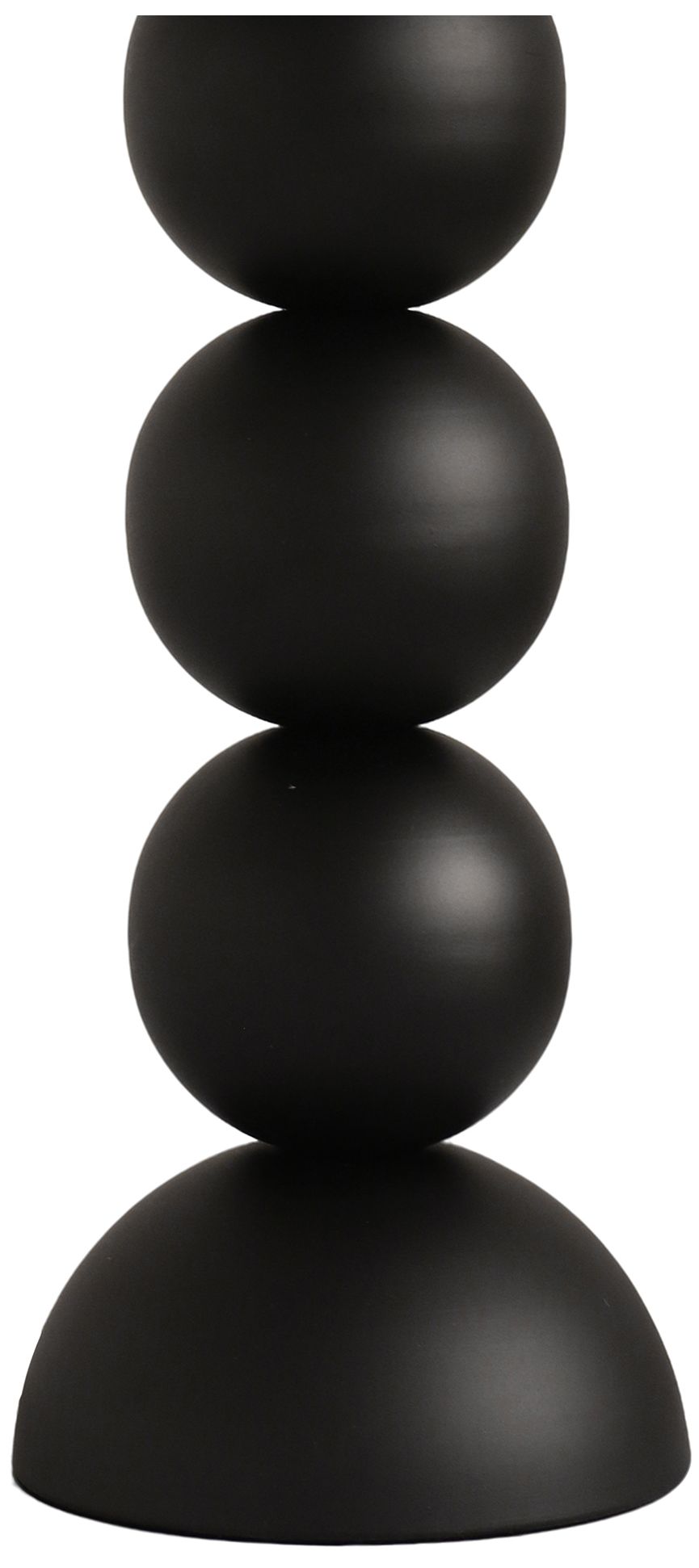 Image 3 Fangio Lighting's 1784BLK 26" Stacked Metal Ball Table Lamp in Black more views