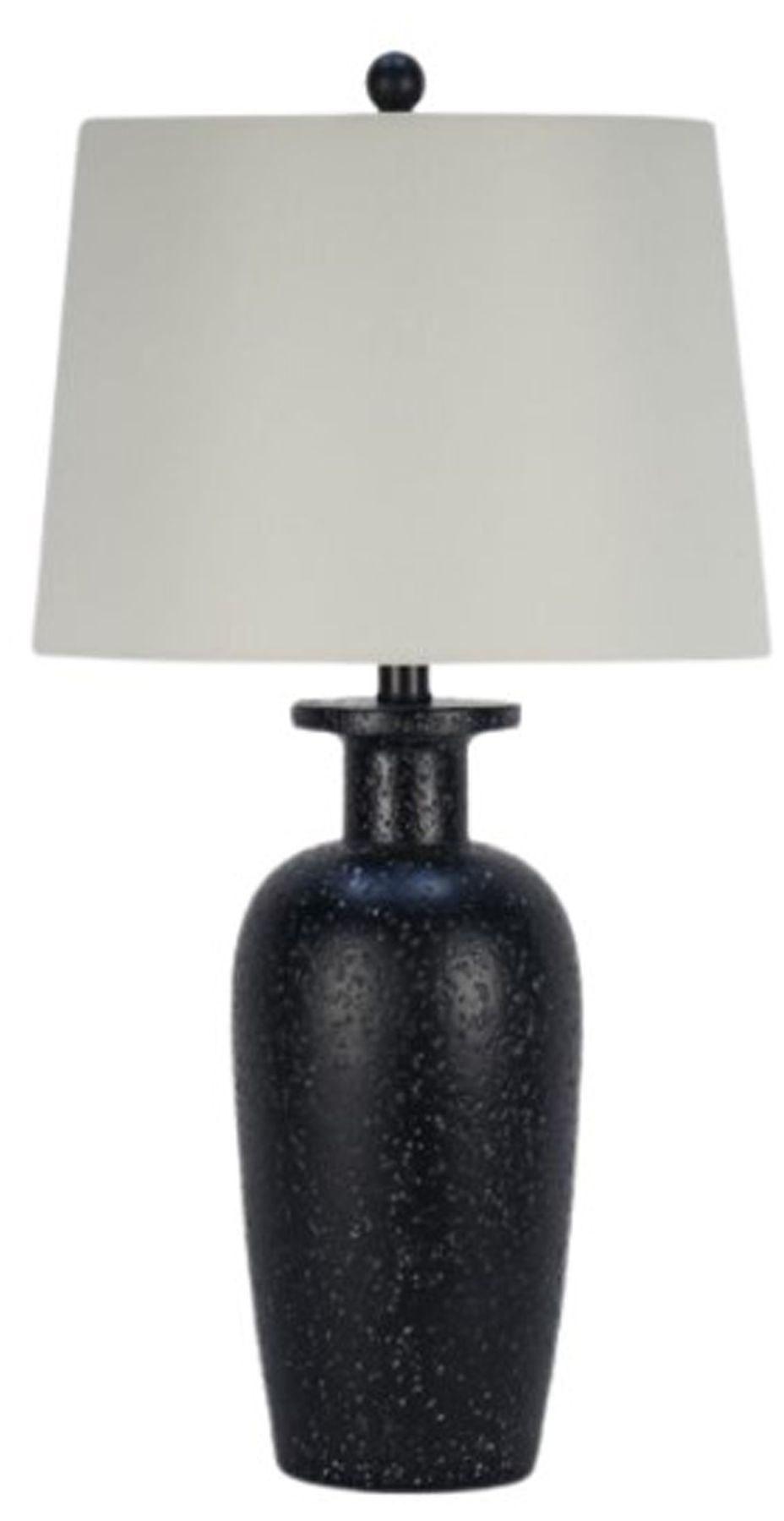 Fangio Lighting's 6323ABLK 27in Fashion Jug Table Lamp with Designer Shade