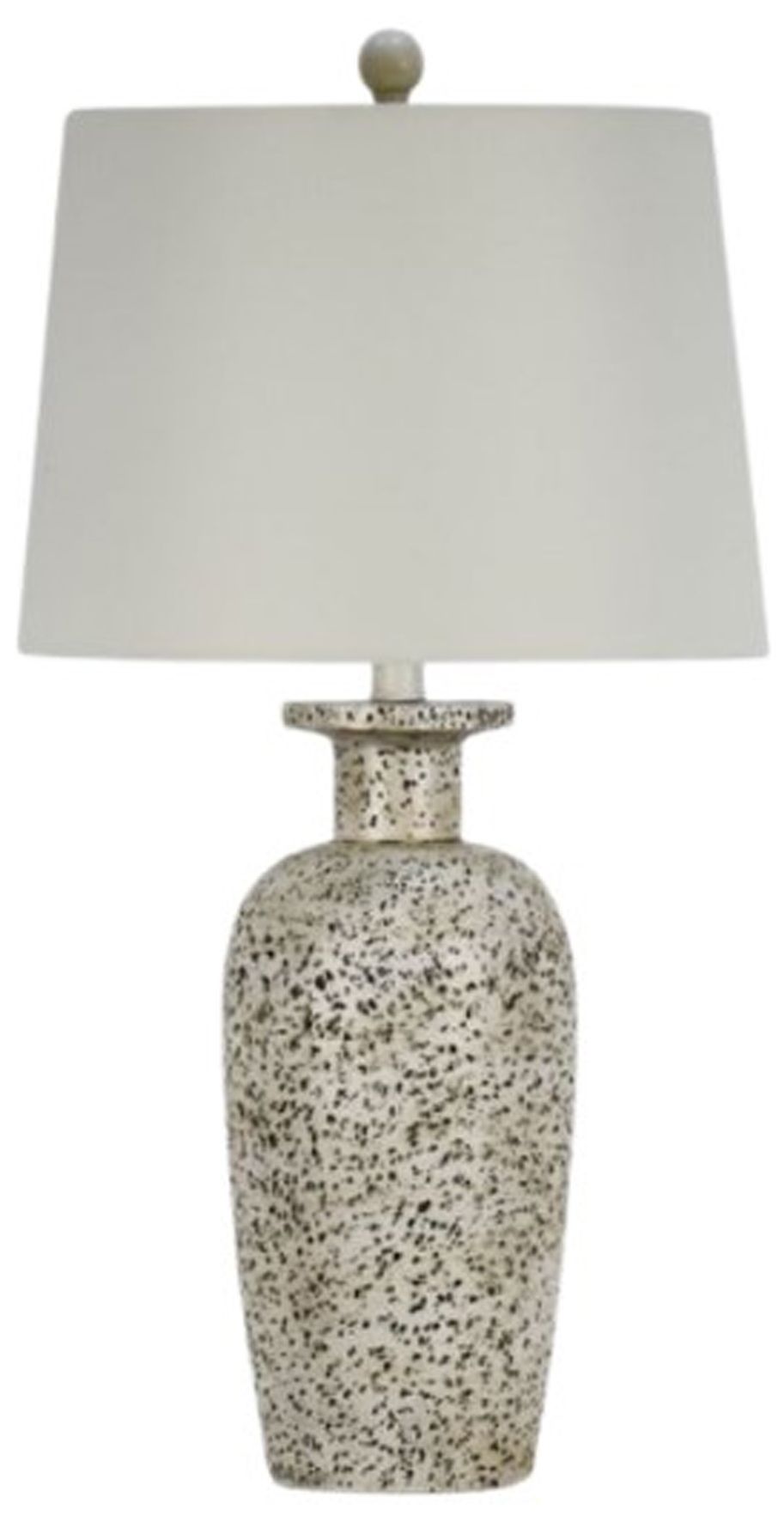 Fangio Lighting's 6323AWH 27in Fashion Jug Table Lamp with Designer Shade