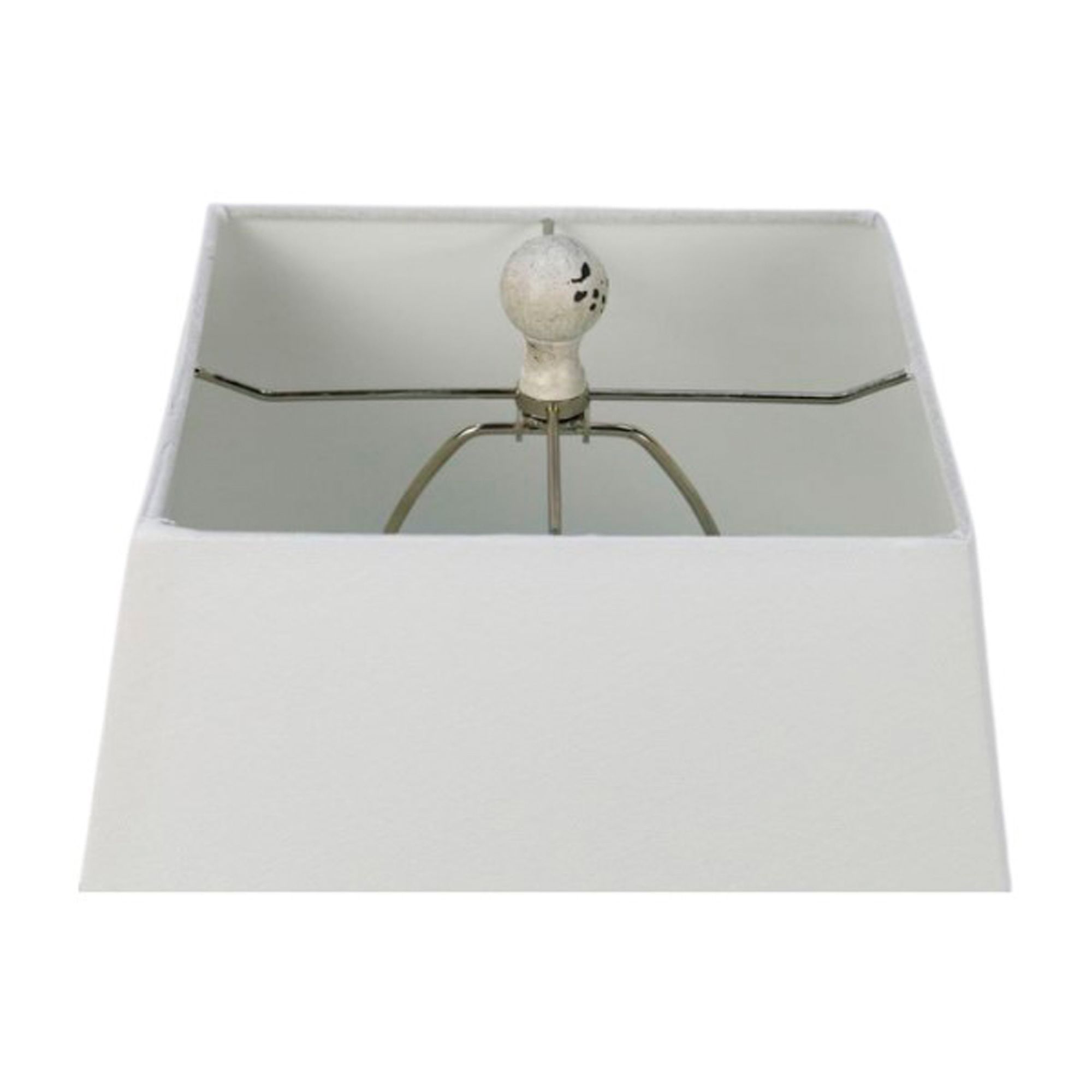 Image 4 Fangio Lighting's 6324CAW 27in Cast Table Lamp In Cottage Antique White more views