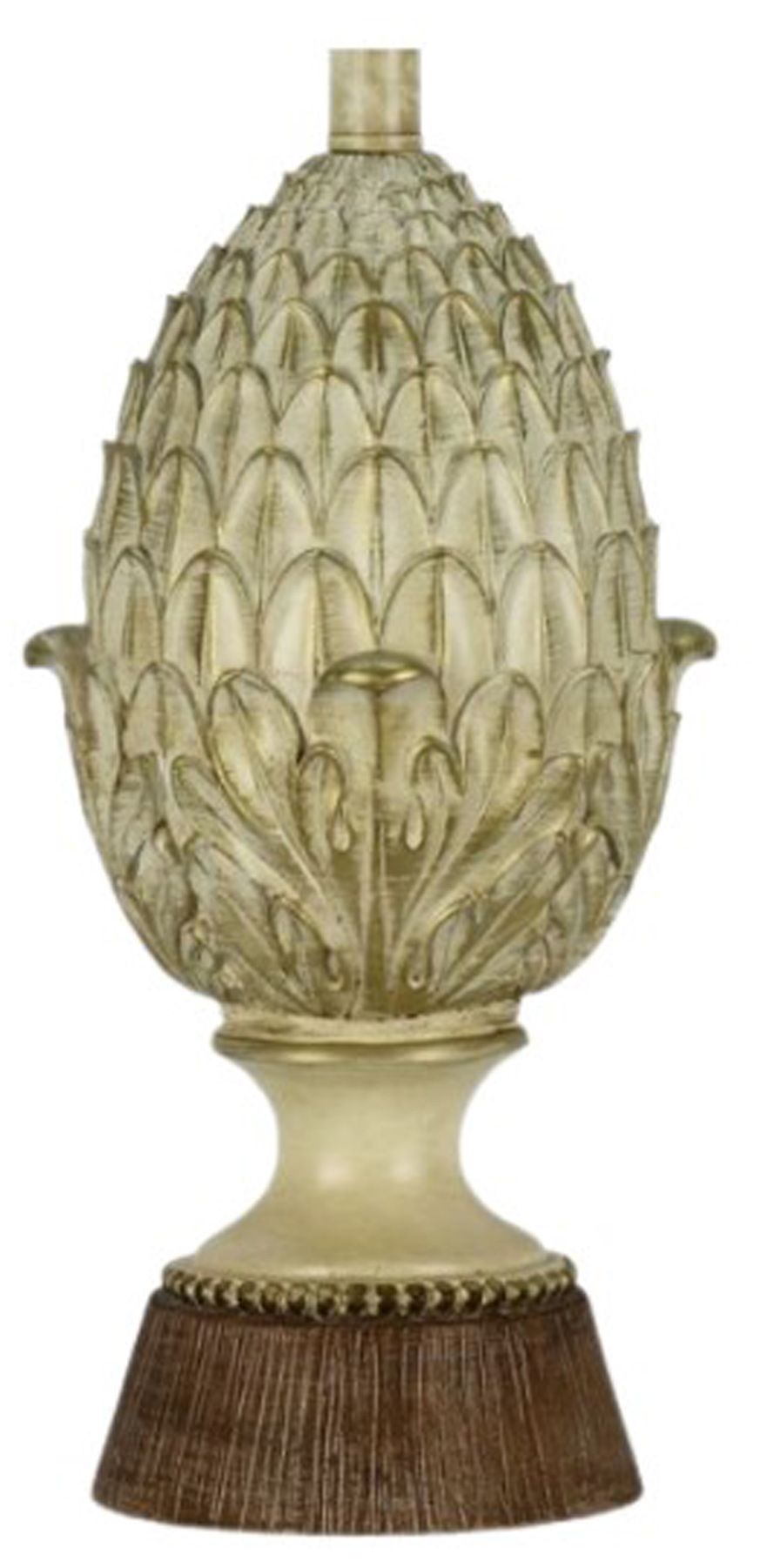 Image 3 Fangio Lighting's 6327-2PK Pair of 27in Cast Table Lamps in Antique White more views