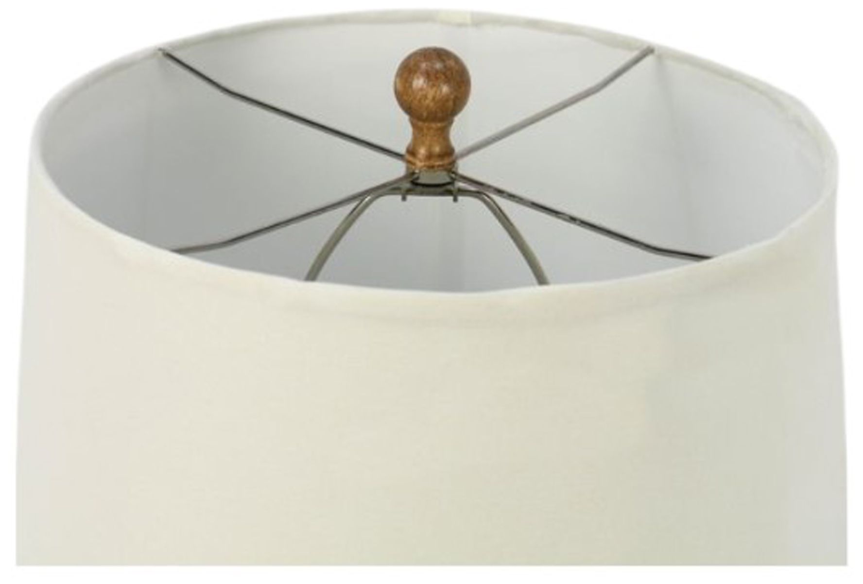 Image 4 Fangio Lighting's 6327-2PK Pair of 27in Cast Table Lamps in Antique White more views