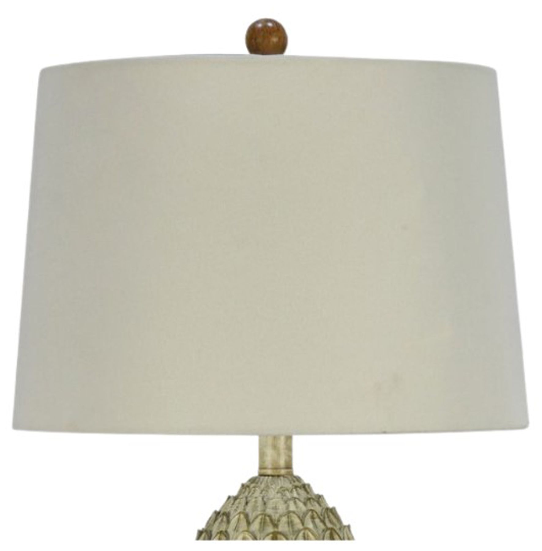Image 5 Fangio Lighting's 6327-2PK Pair of 27in Cast Table Lamps in Antique White more views