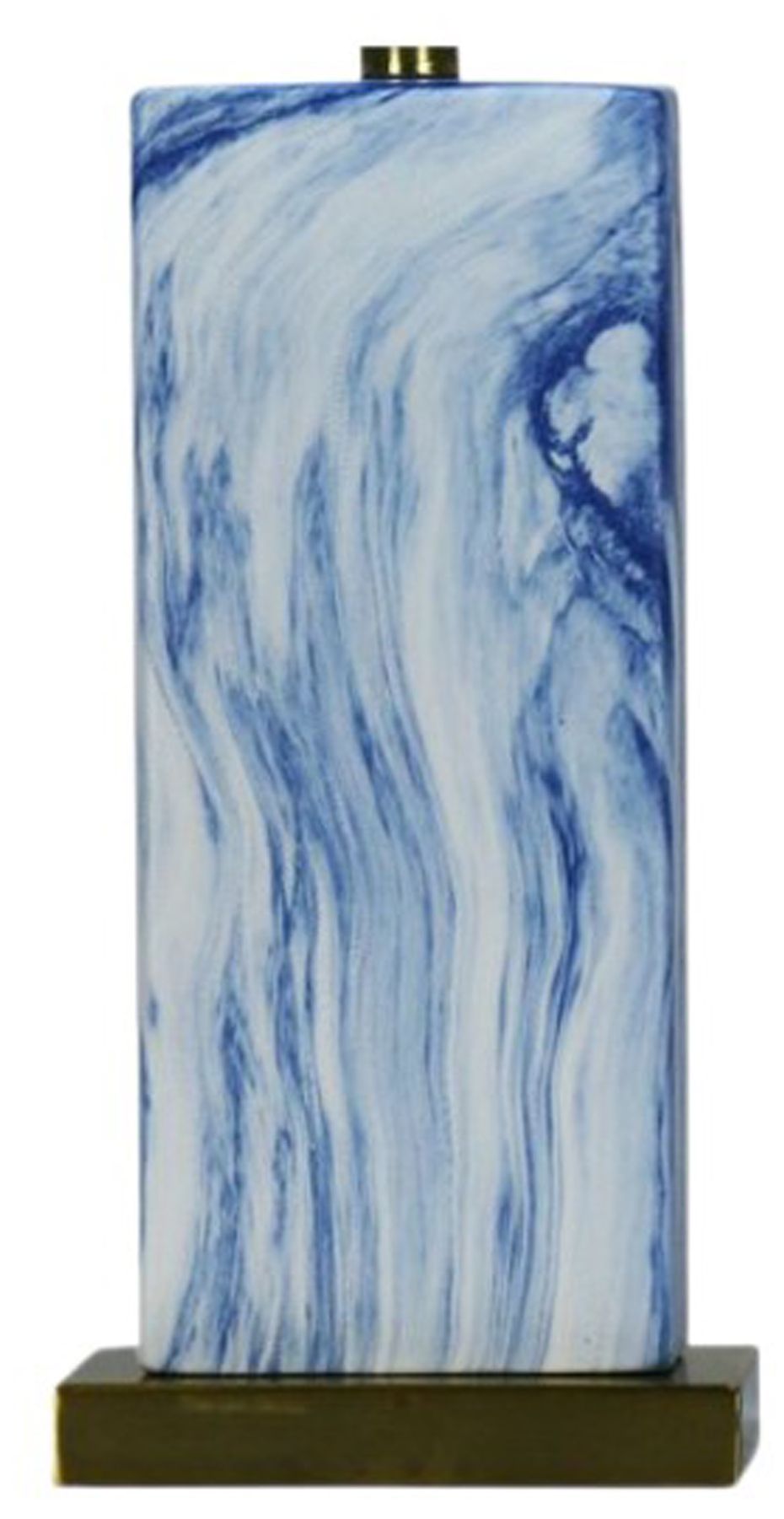 Image 3 Fangio Lighting's 8570BLU-2PK Pair of Ceramic Table Lamps in Blue Stone more views