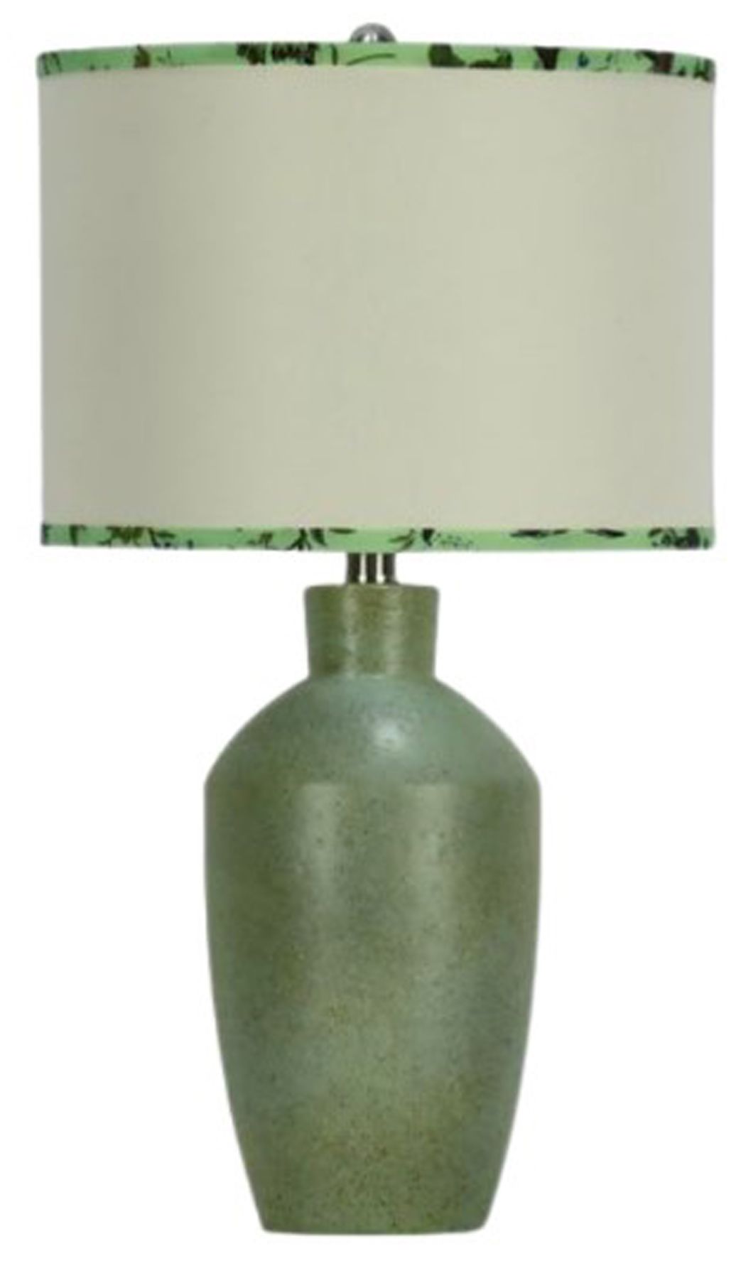 Fangio Lighting's 8572 23.5in Ceramic Table Lamp in Green Fossil
