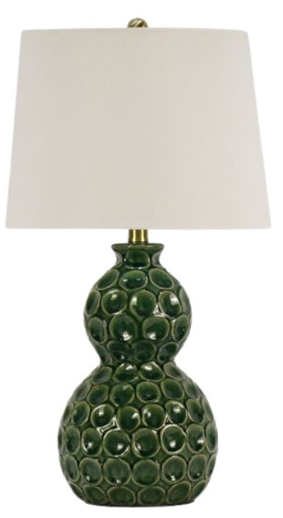 Fangio Lighting's #8577REG 23.5in Ceramic Table Lamp in Reactive Green