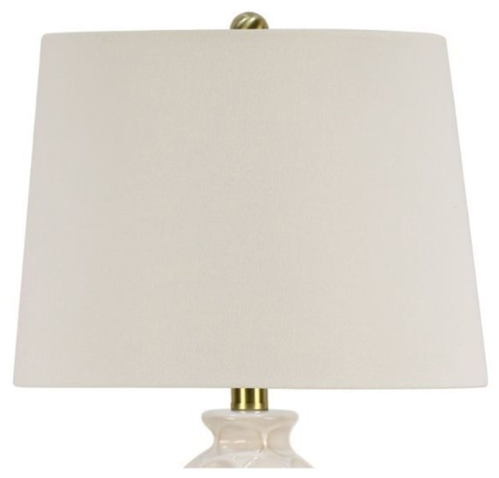 Image 5 Fangio Lighting's #8577REW 23.5in Ceramic Table Lamp in Reactive White more views