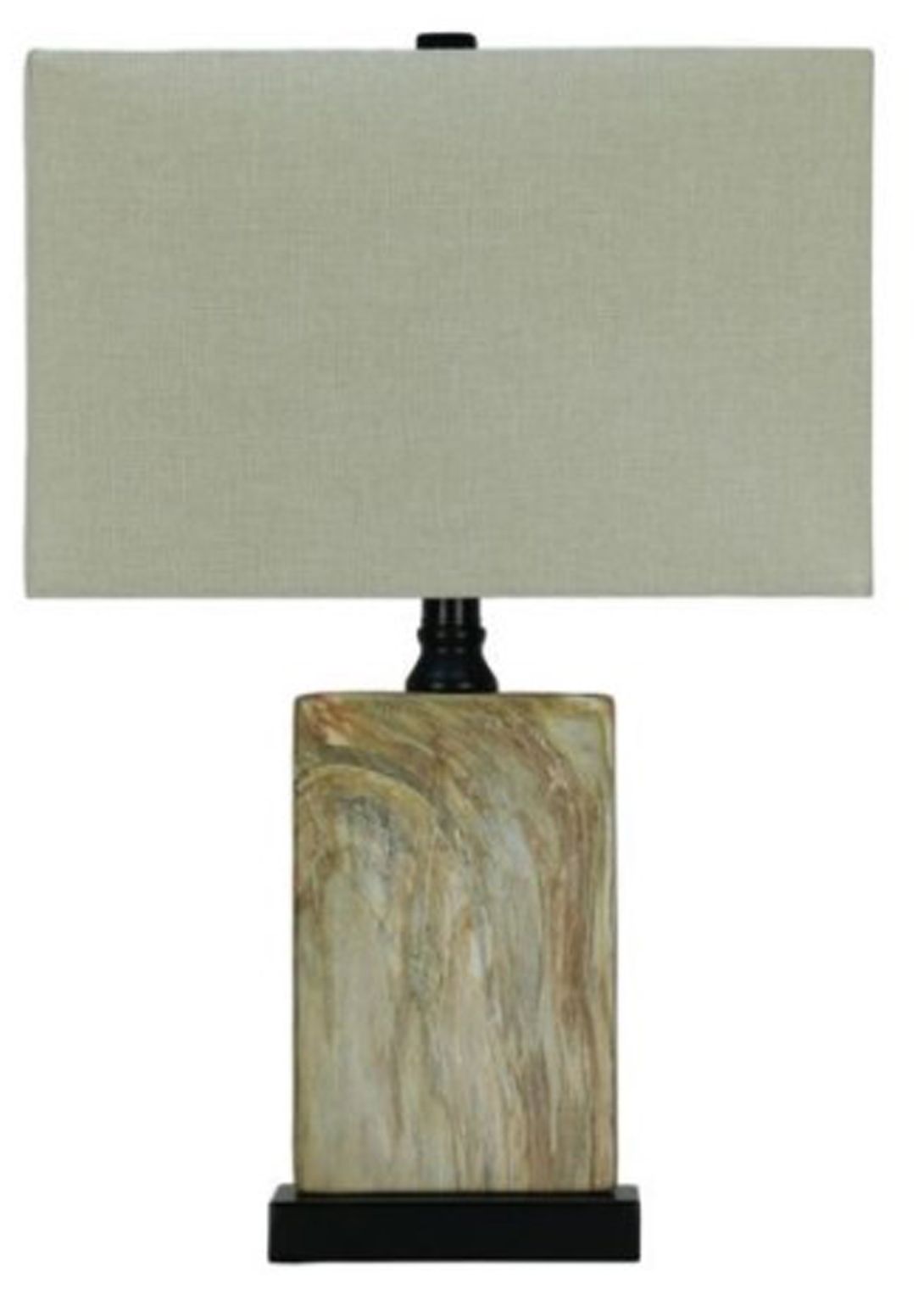Fangio Lighting's #8578BEG 21in Ceramic & Metal Table Lamp in Natural Beige
