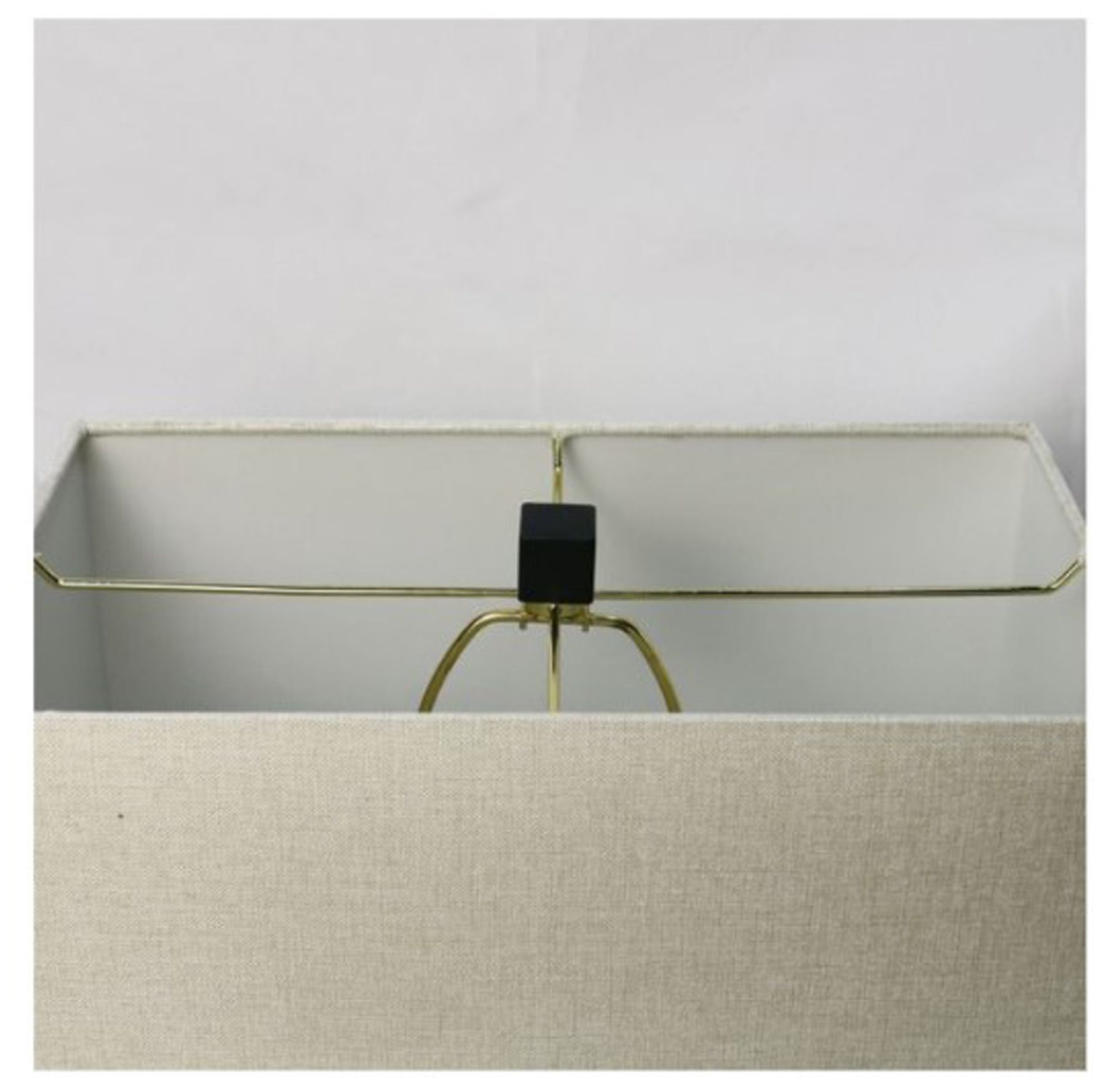 Image 4 Fangio Lighting's #8578BEG 21in Ceramic & Metal Table Lamp in Natural Beige more views