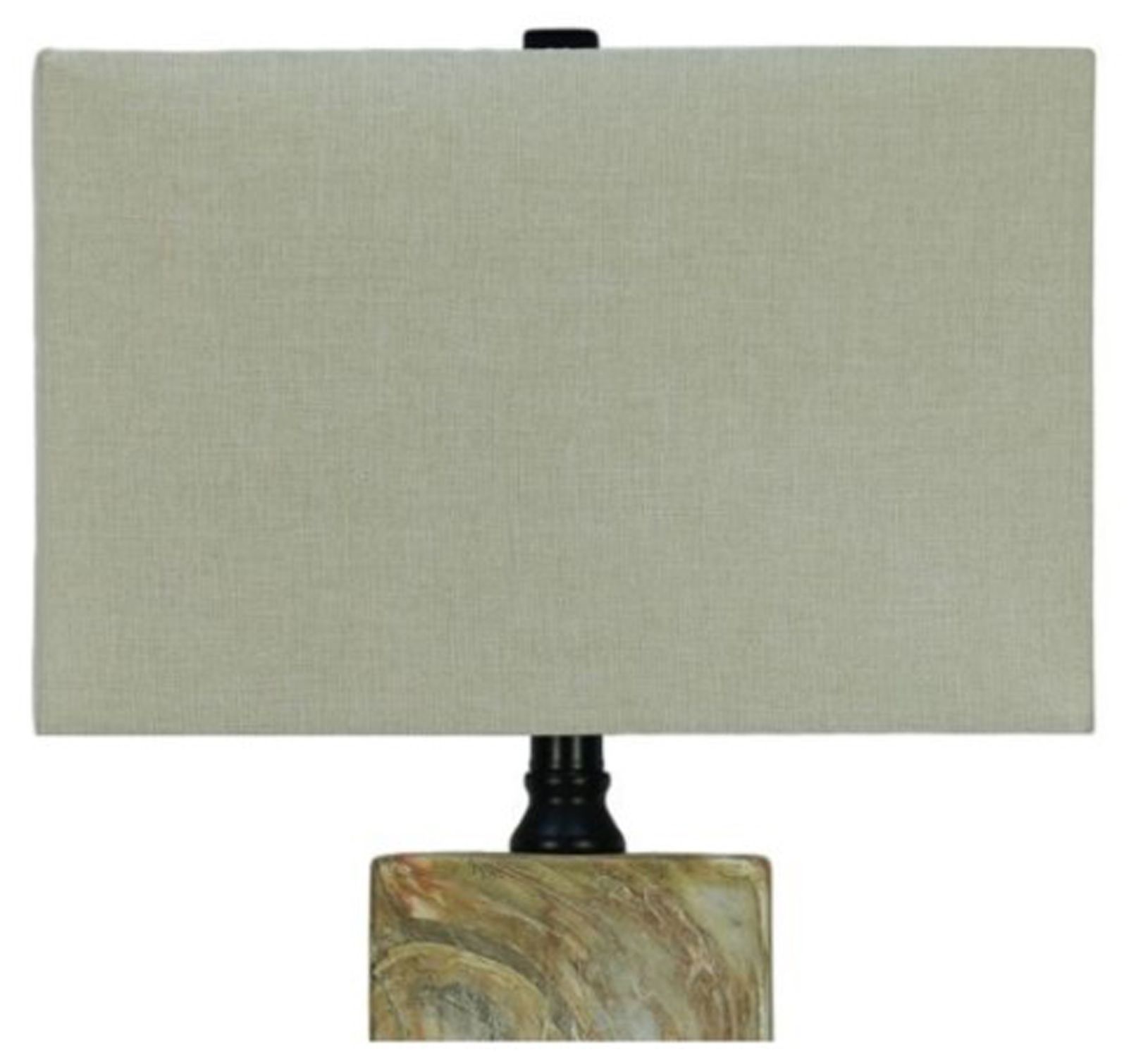 Image 5 Fangio Lighting's #8578BEG 21in Ceramic & Metal Table Lamp in Natural Beige more views