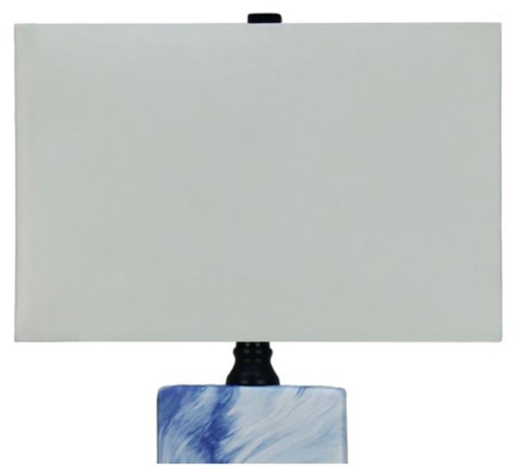 Image 5 Fangio Lighting's #8578BLU 21in Ceramic & Metal Table Lamp in Blue Stone more views
