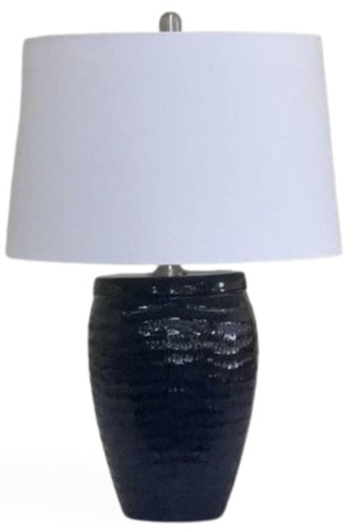 Fangio Lighting's #894 Stoneware Table Lamp in Falling Blue
