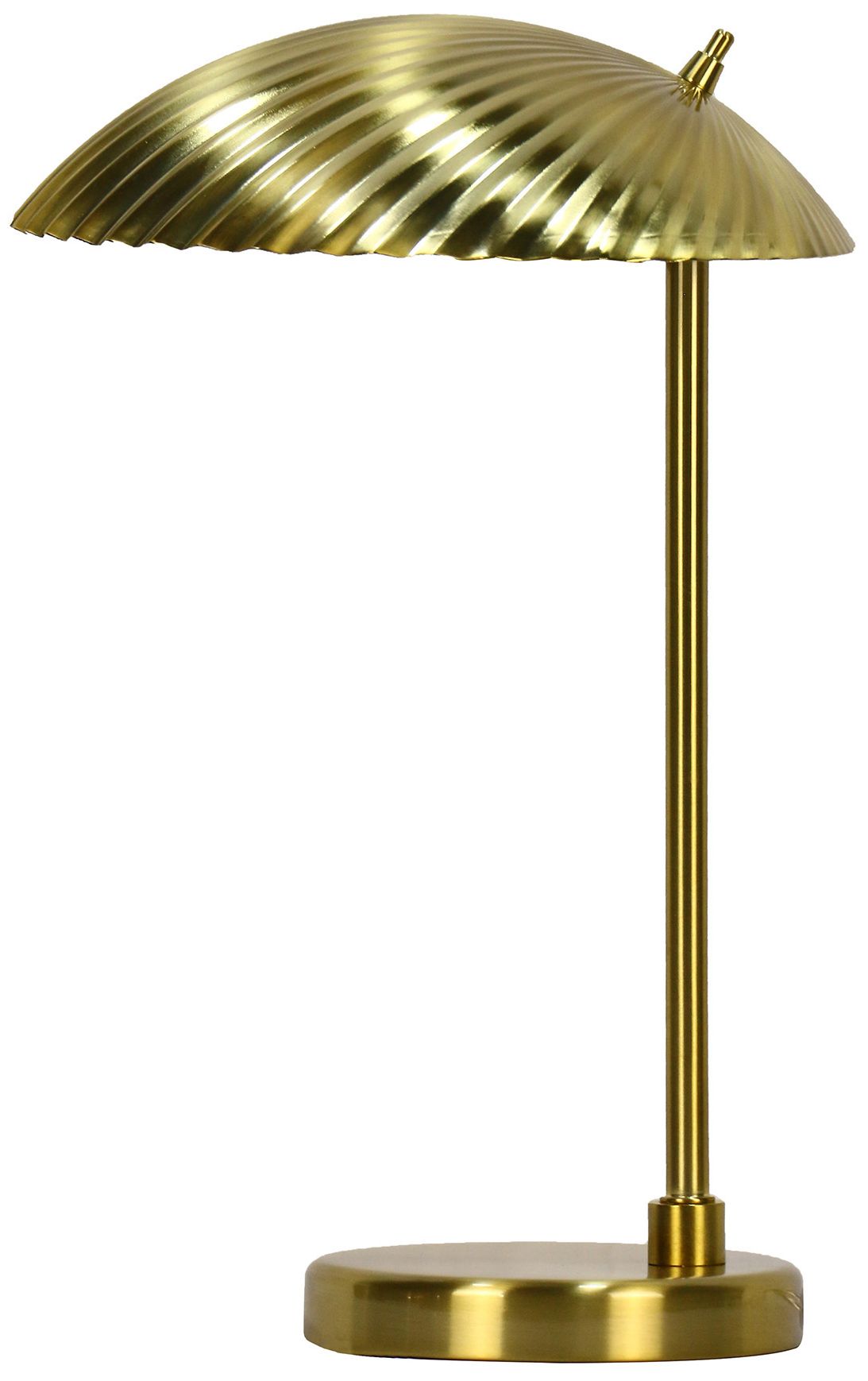Fangio Lighting's W-1771 17" Metal Table lamp in Soft Gold with metal shade