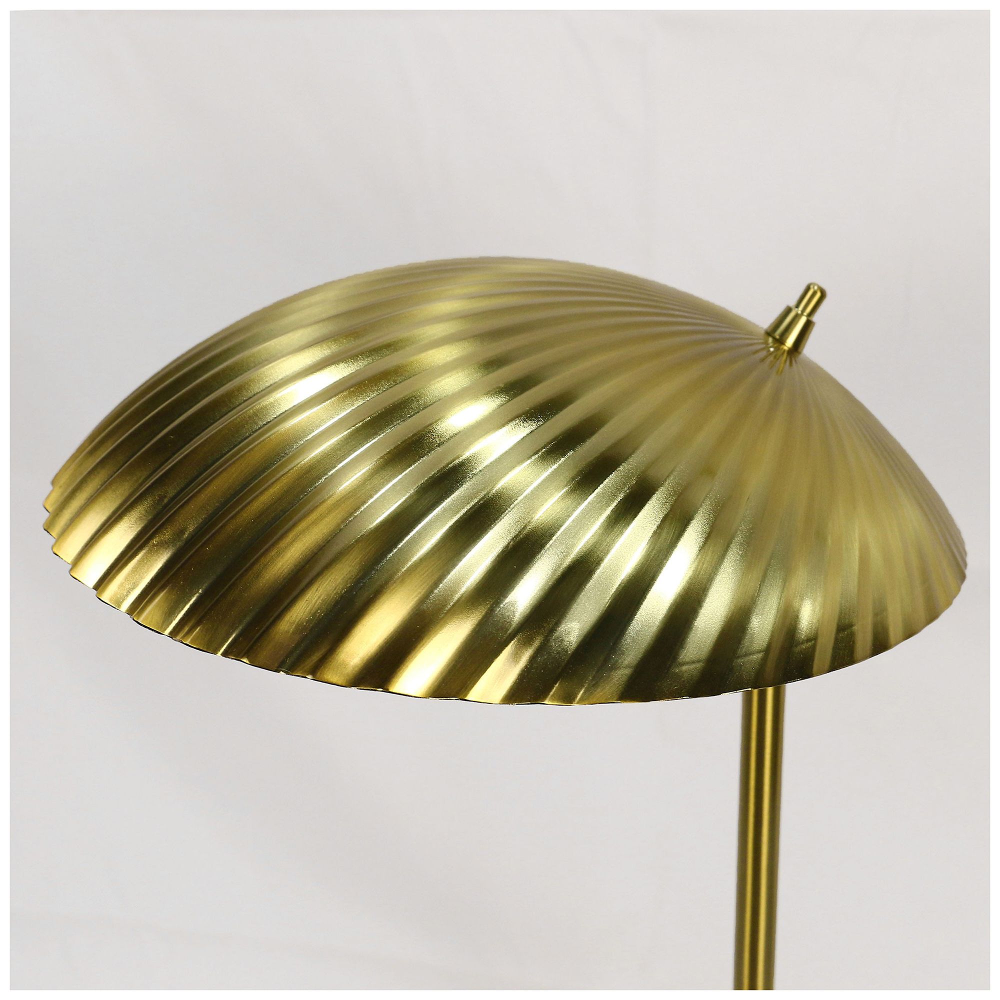 Image 5 Fangio Lighting's W-1771 17" Metal Table lamp in Soft Gold with metal shade more views
