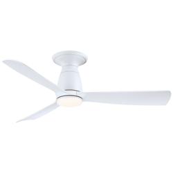 Fanimation Kute - 44 inch Flush - MW with MW Blades and LED LK