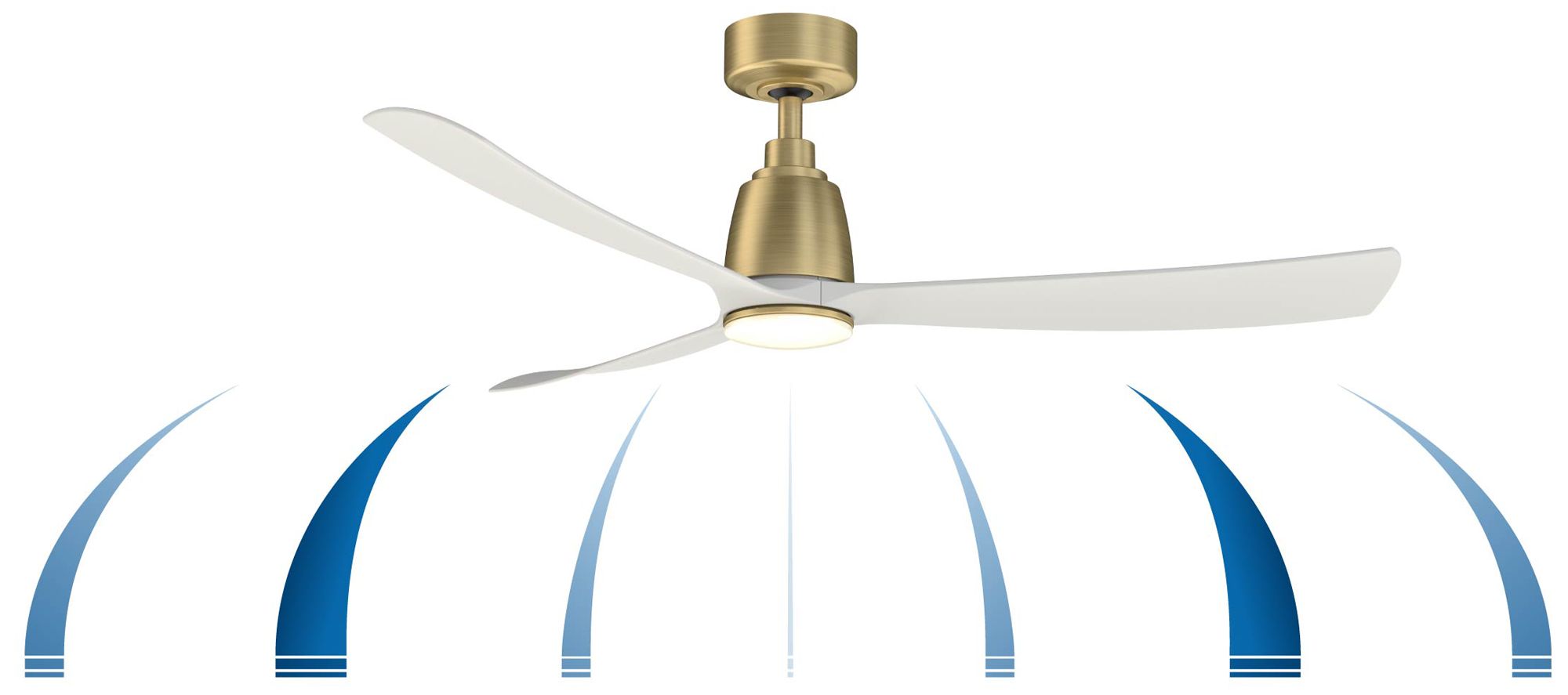 Fanimation Kute - 52 inch - BS with MW Blades and BS LED LK