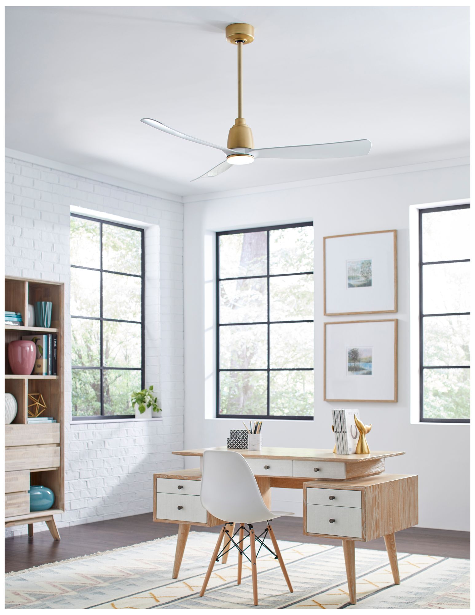 Fanimation Kute - 52 inch - BS with MW Blades and BS LED LK