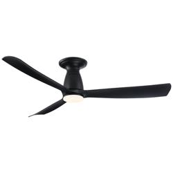 Fanimation Kute - 52 inch Flush - BL with BL Blades and LED LK