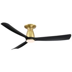 Fanimation Kute - 52 inch Flush - BS with BL Blades and LED LK