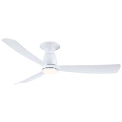 Fanimation Kute - 52 inch Flush - MW with MW Blades and LED LK
